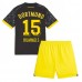 Borussia Dortmund Mats Hummels #15 Babykleding Uitshirt Kinderen 2023-24 Korte Mouwen (+ korte broeken)
